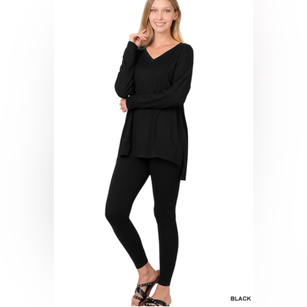 ZENANA BRUSHED DTY MICROFIBER LOUNGEWEAR SET